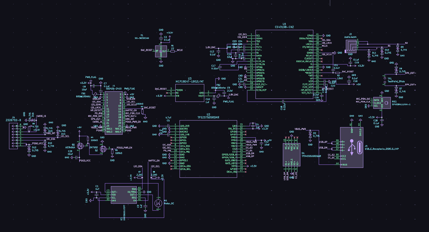 Brainwave charging and audio daughterboard schematic